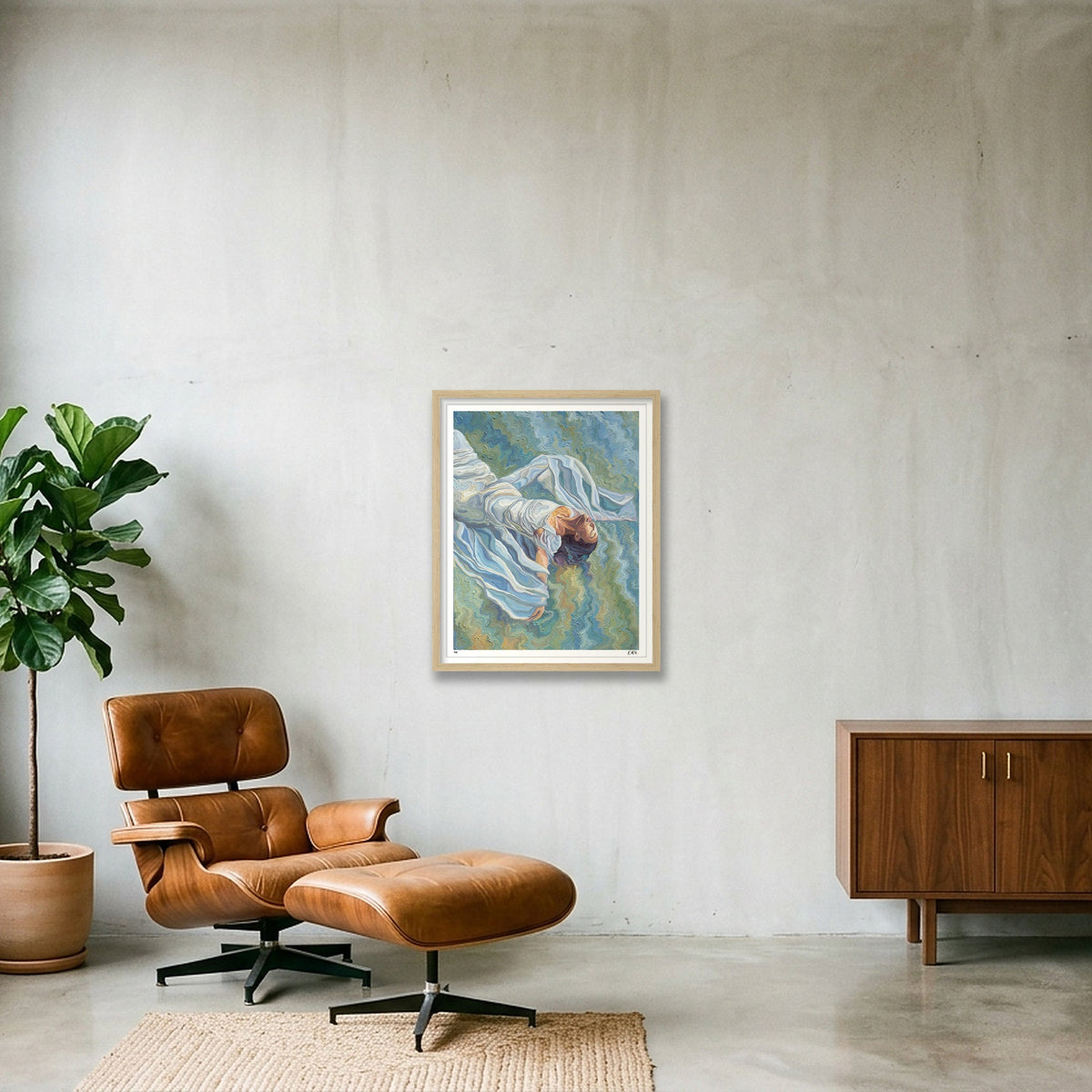 Celeste — 40×50cm, 16×20" Oak Frame