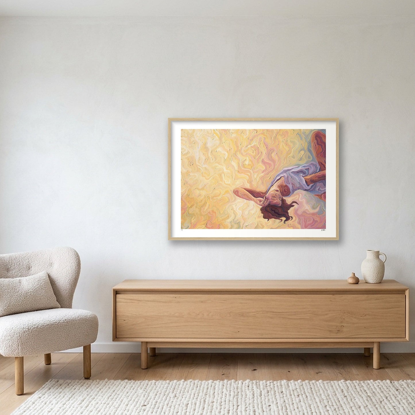 Fever Dream — A1 (84×59cm, 33×23") Oak Frame