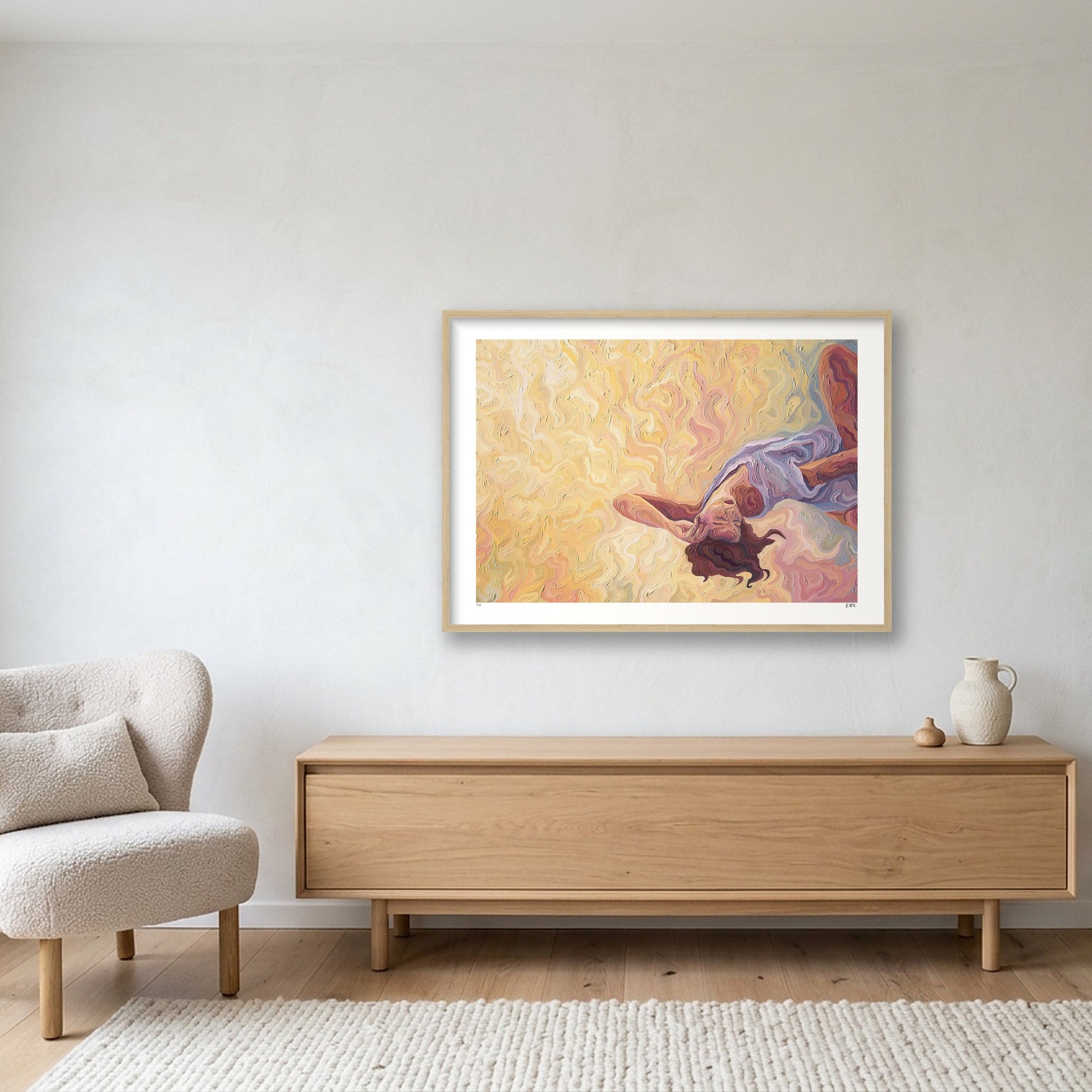 Fever Dream — A1 (84×59cm, 33×23") Oak Frame