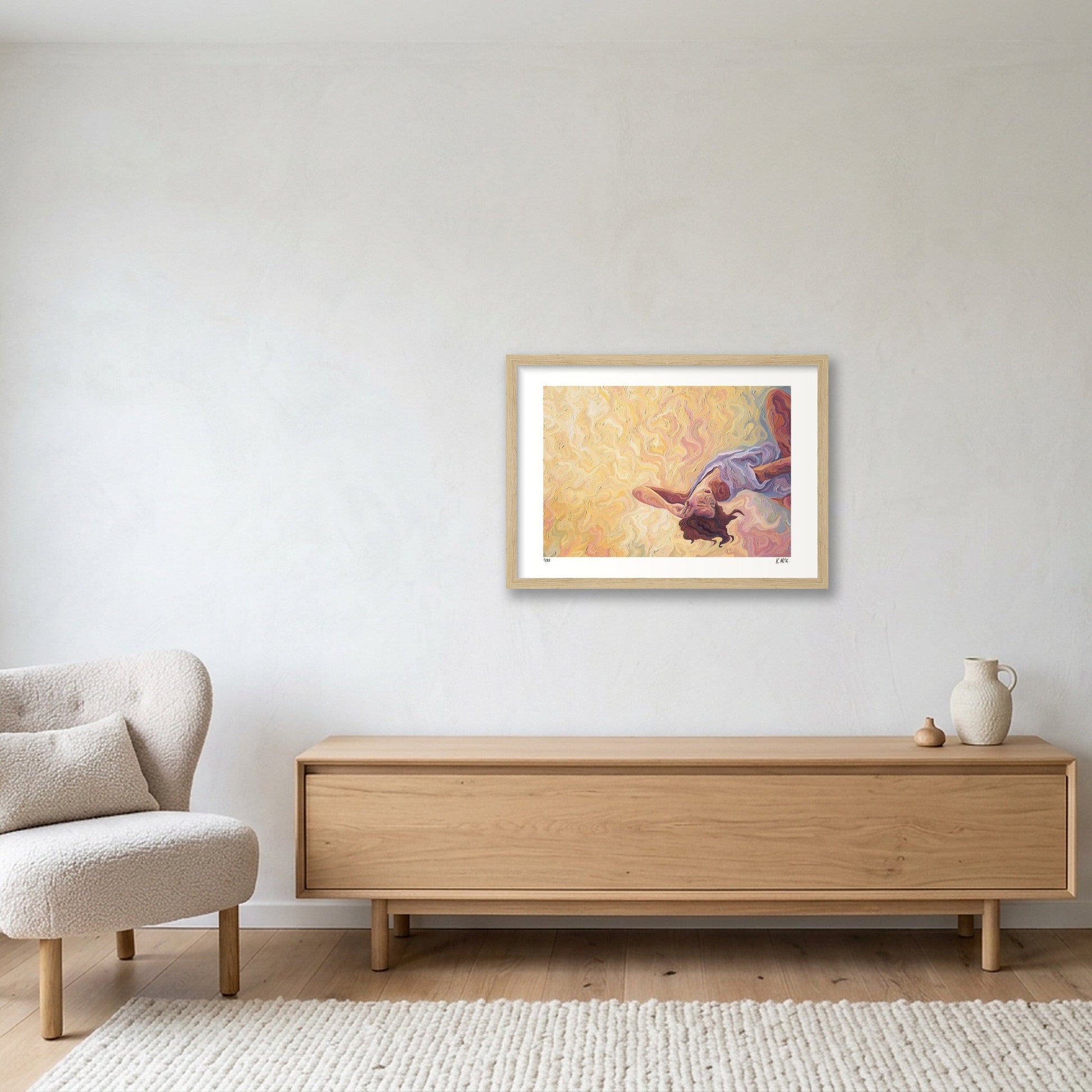 Fever Dream — A3 (42×30cm, 17×12") Oak Frame